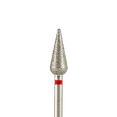 Fresa/Broca de diamante, forma de gota roja 5.0